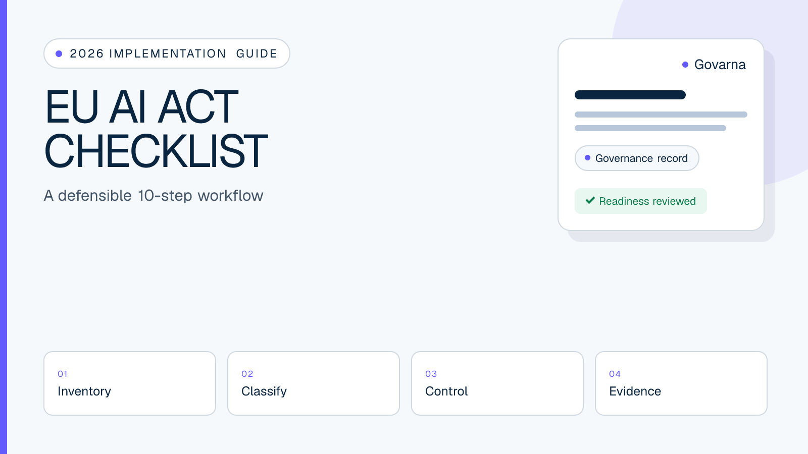 Ten-step EU AI Act compliance checklist for B2B SaaS teams