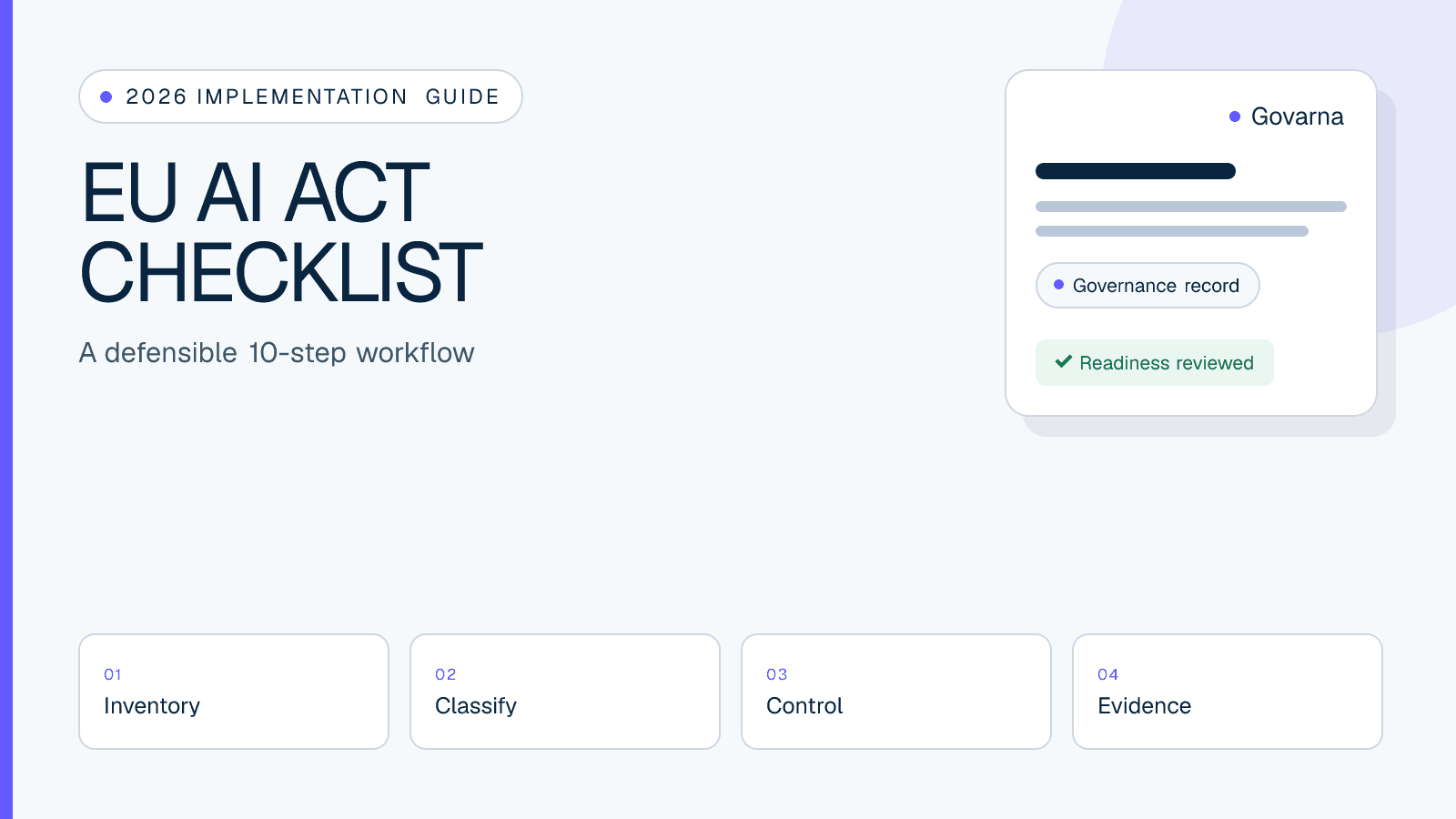 Ten-step EU AI Act compliance checklist for B2B SaaS teams